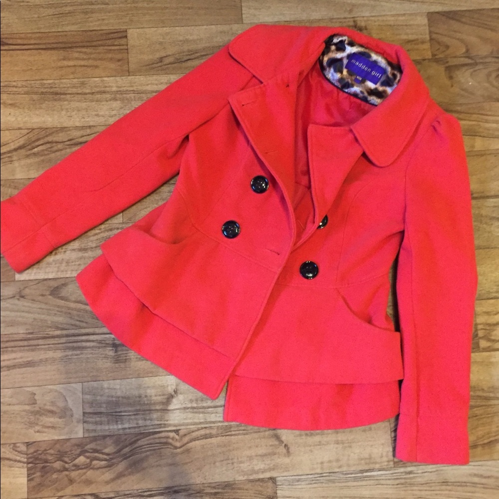 Cherry red Madden Girl coat